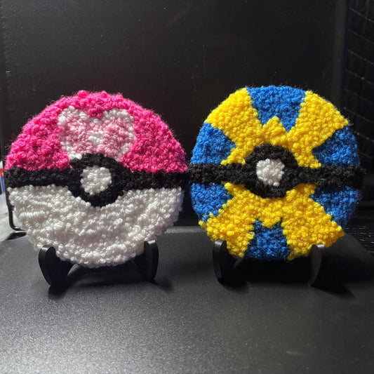Poke Ball Rug Coaster