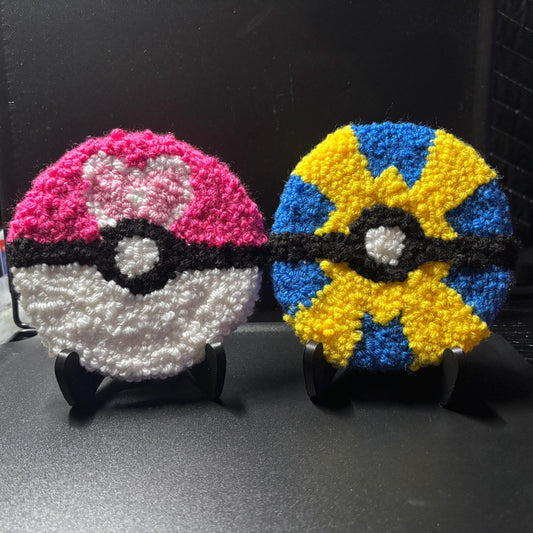 Poke Ball Rug Coaster