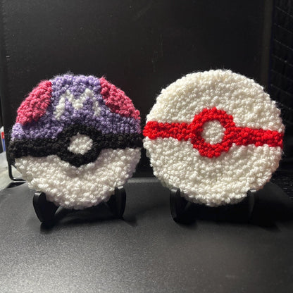 Poke Ball Rug Coaster