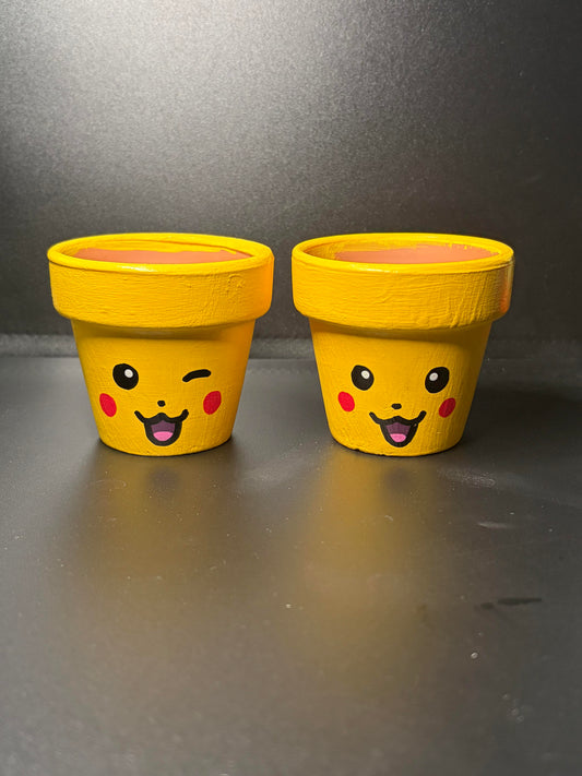 Hand Painted Flower Pots Medium