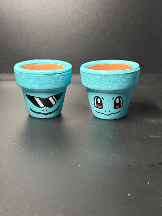 Hand Painted Flower Pots Small