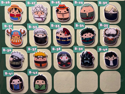 Assorted Anime Plastic Pins