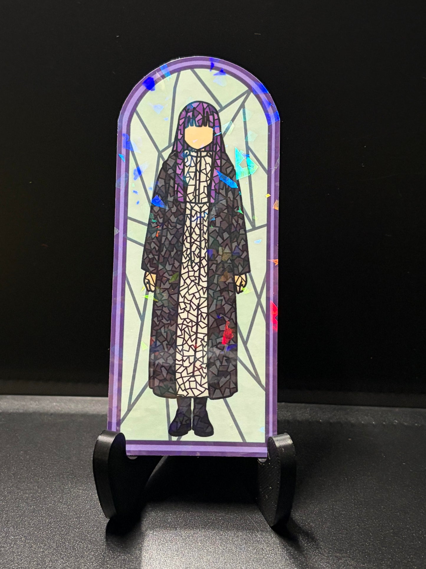 Long Journey Anime Stained Glass Stickers