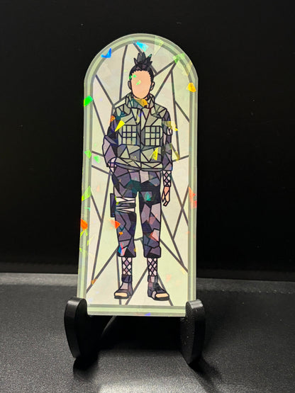 Ninja Anime Stained Glass Stickers