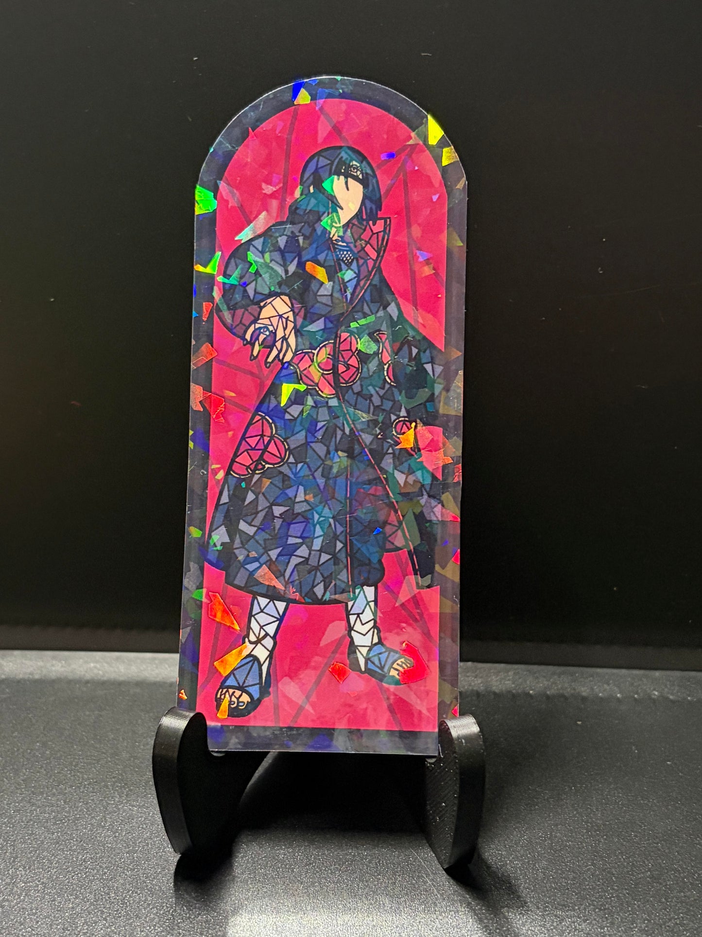 Ninja Anime Stained Glass Stickers