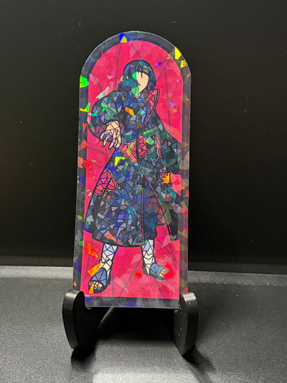 Ninja Anime Stained Glass Stickers