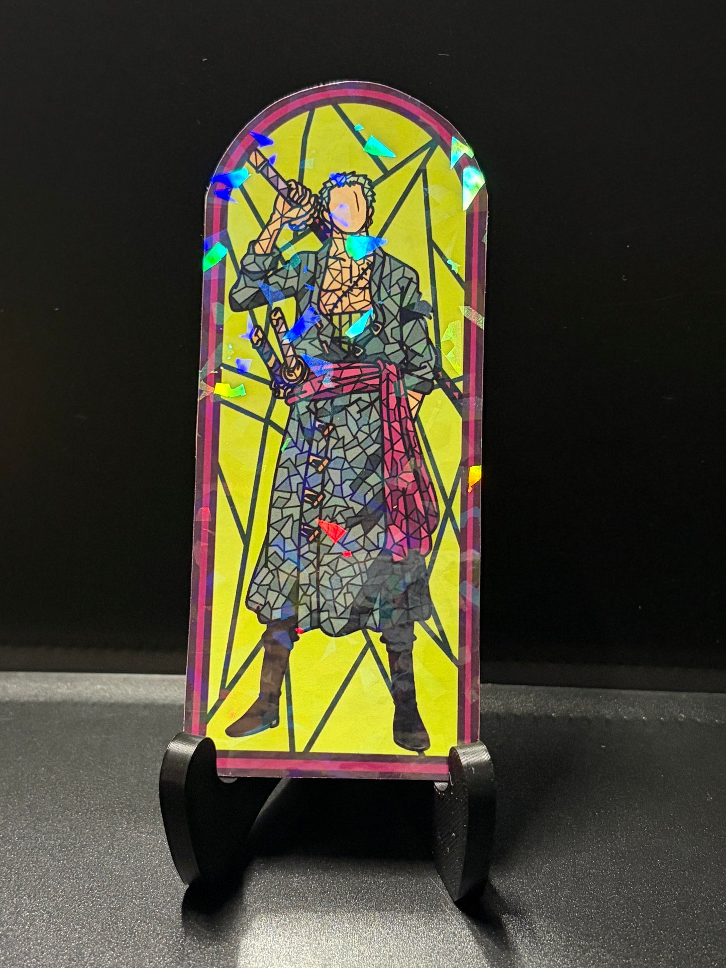 Pirate Anime Stained Glass Stickers