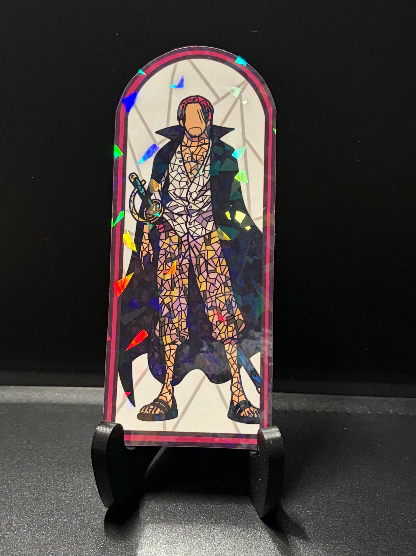 Pirate Anime Stained Glass Stickers