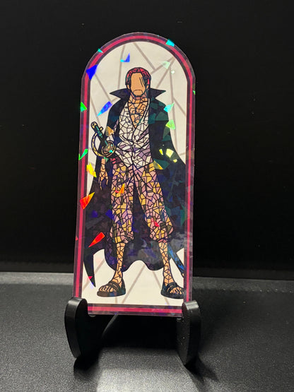 Pirate Anime Stained Glass Stickers