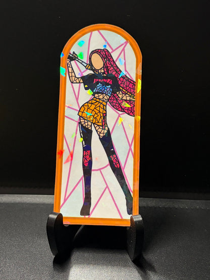 Demon Hunter Stained Glass Stickers