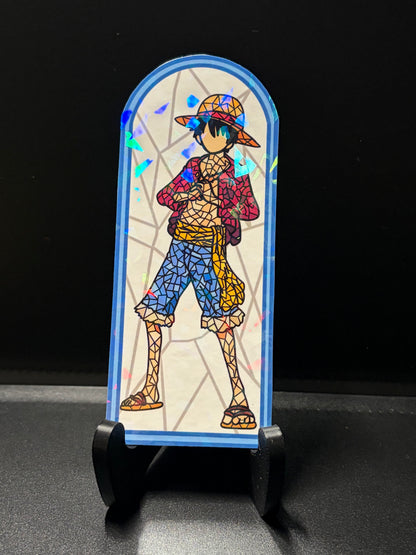 Pirate Anime Stained Glass Stickers