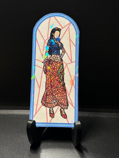 Pirate Anime Stained Glass Stickers