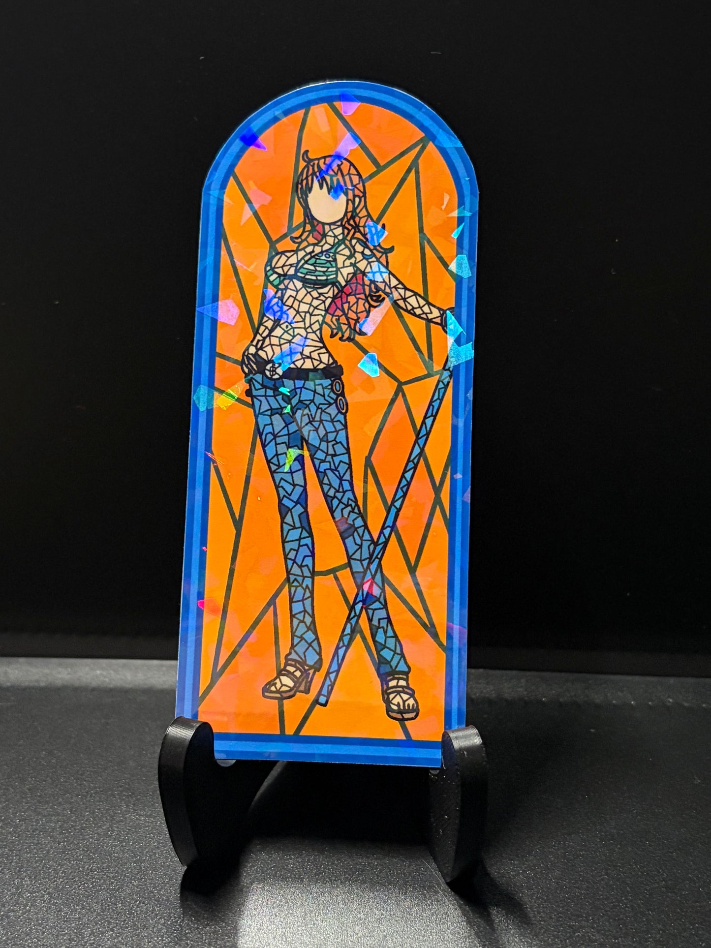 Pirate Anime Stained Glass Stickers