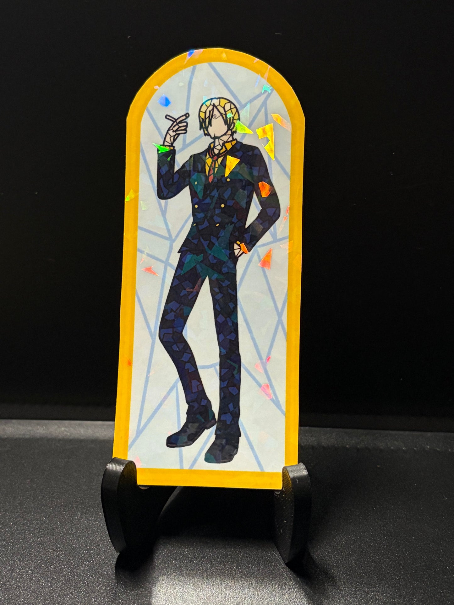 Pirate Anime Stained Glass Stickers