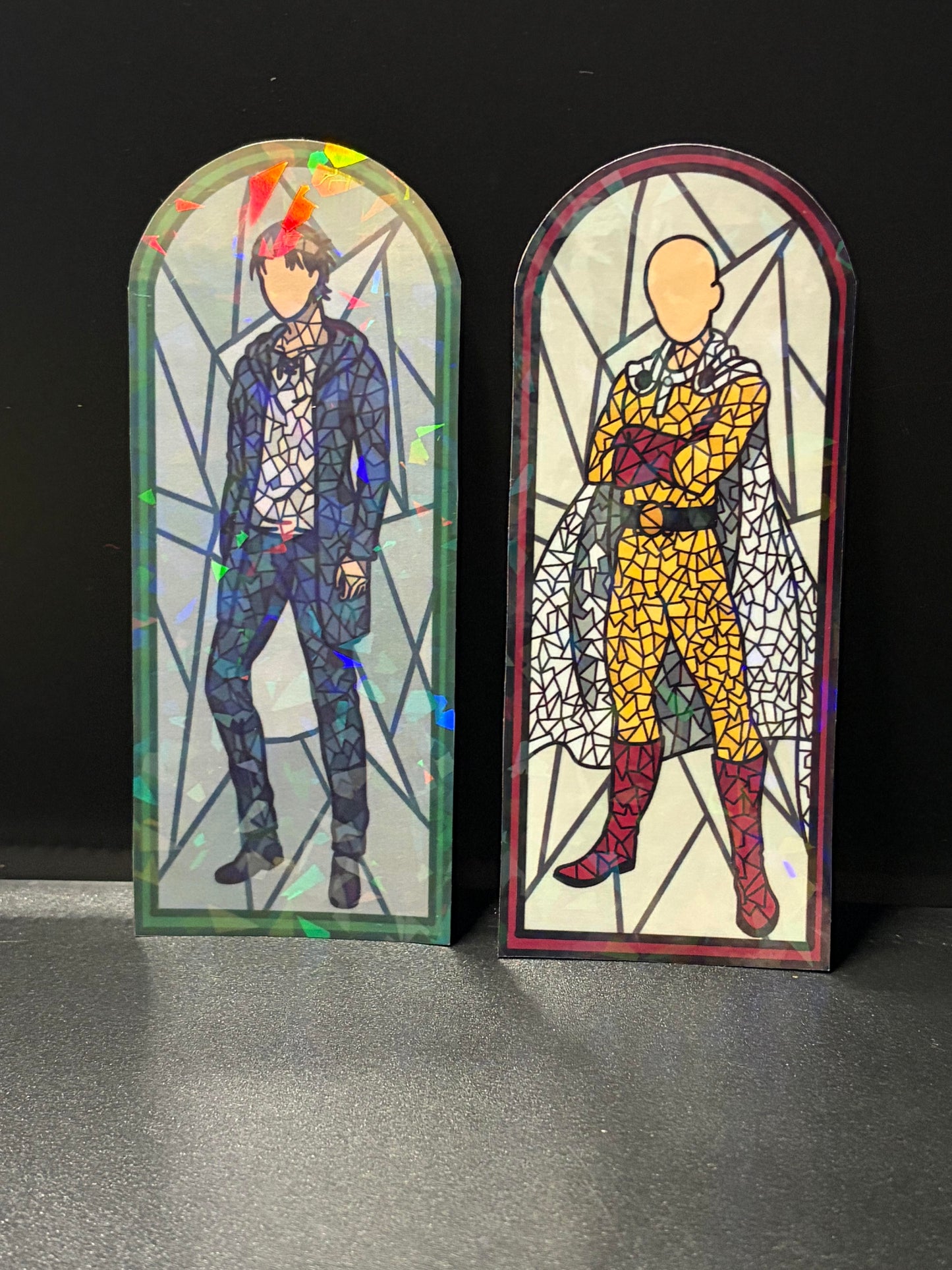 Stained Glass Assorted Anime Stickers