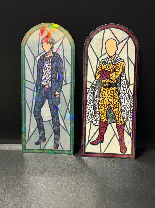 Stained Glass Assorted Anime Stickers