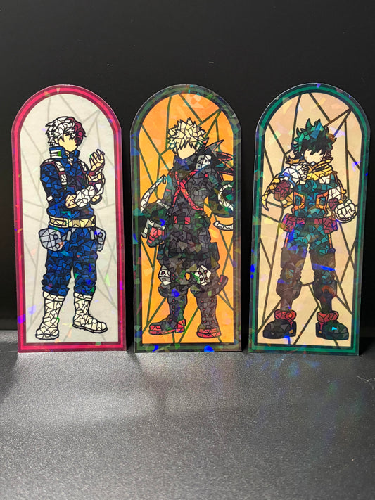 Hero School Stained Glass Stickers