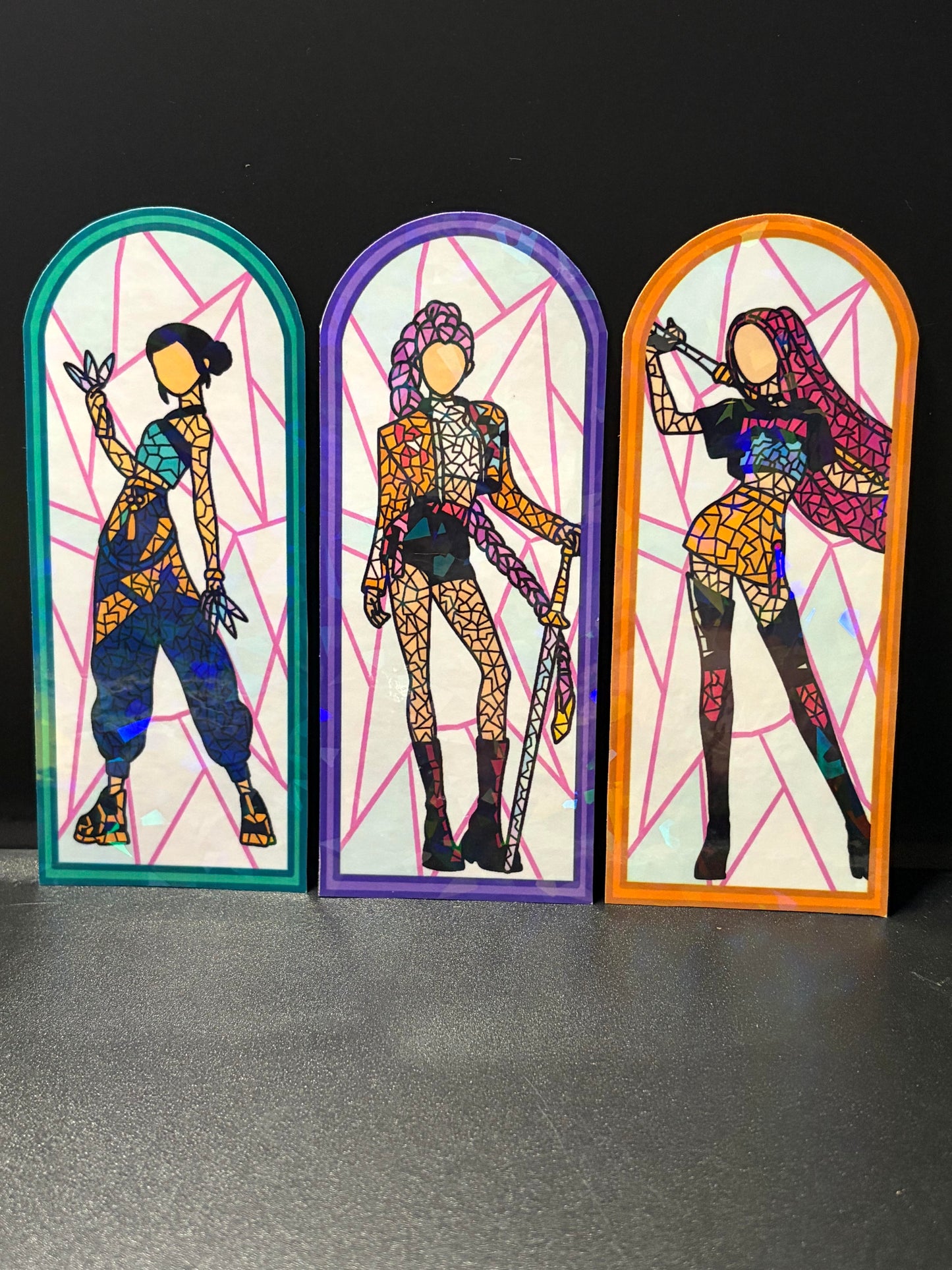 Demon Hunter Stained Glass Stickers