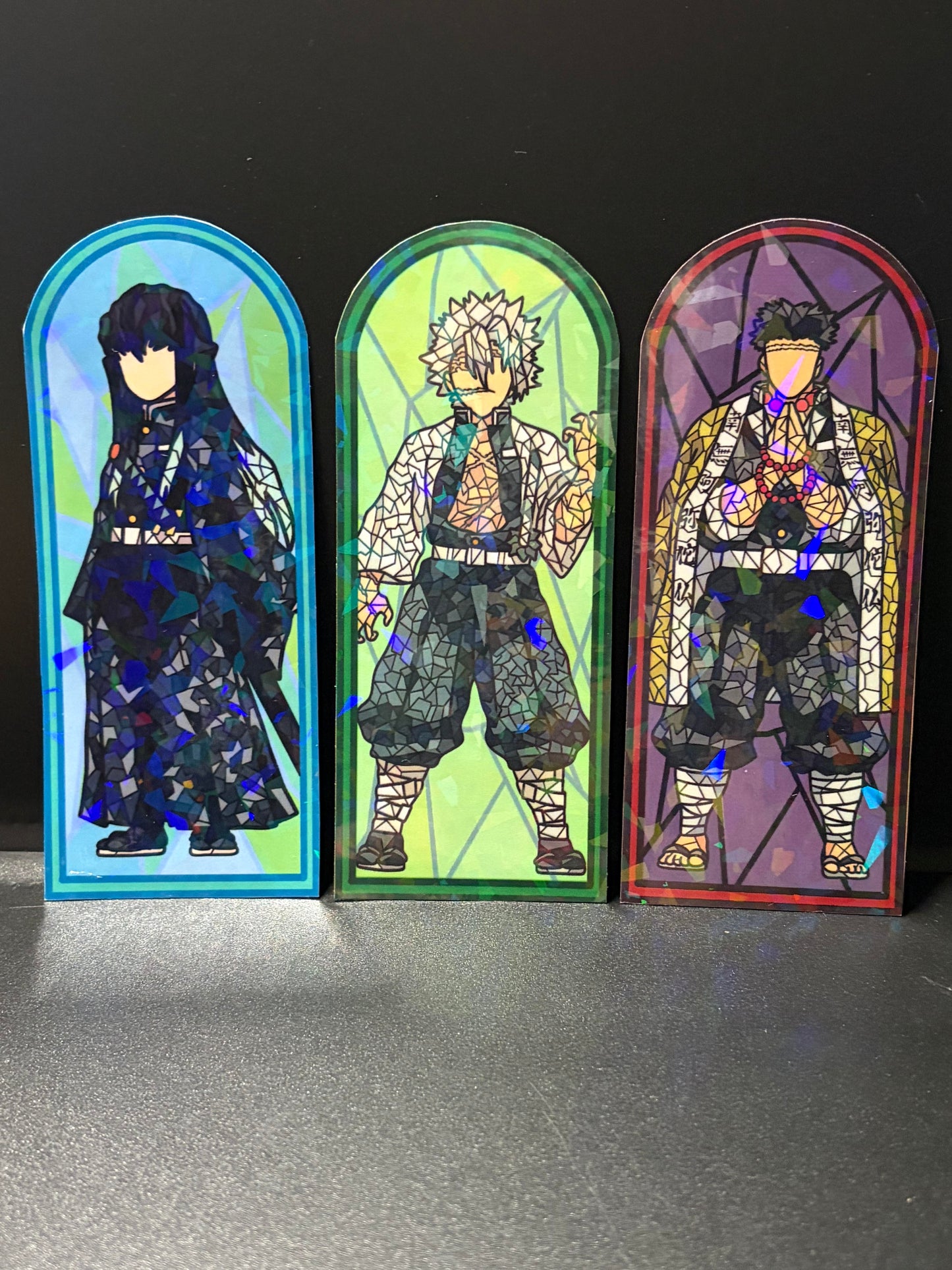 Slayer Anime Stained Glass Stickers