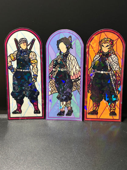 Slayer Anime Stained Glass Stickers