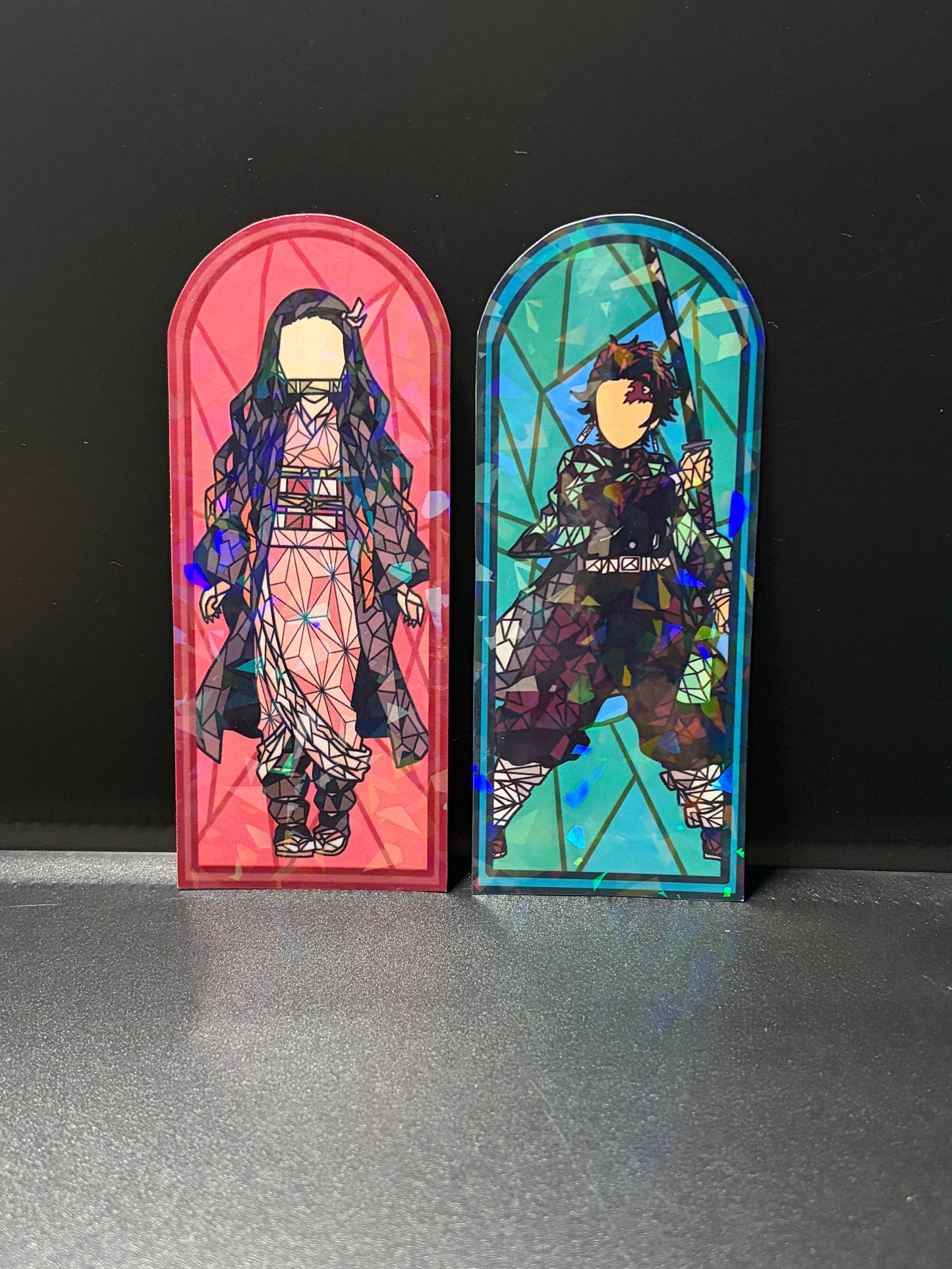 Slayer Anime Stained Glass Stickers