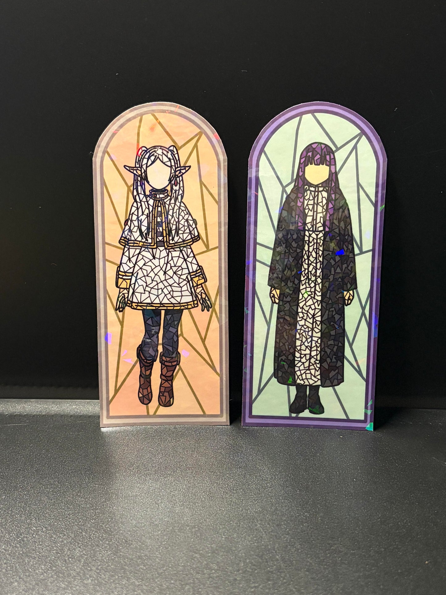 Long Journey Anime Stained Glass Stickers