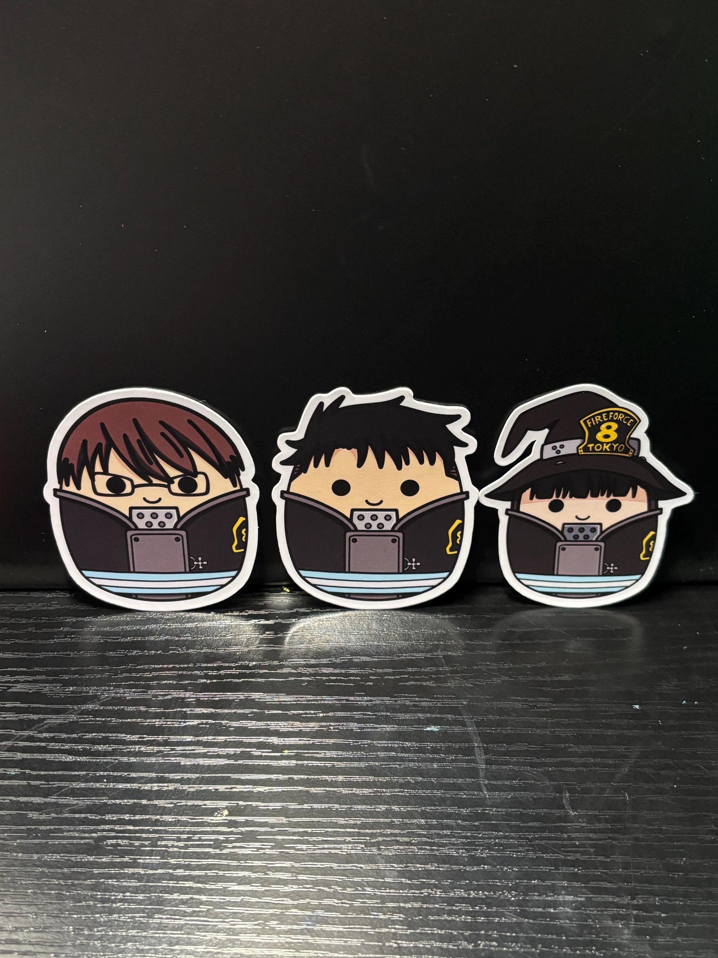 Firefighter Anime Stickers